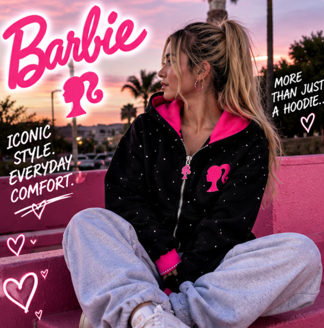 BarbieHoodie™ - Barbie Zip-Up